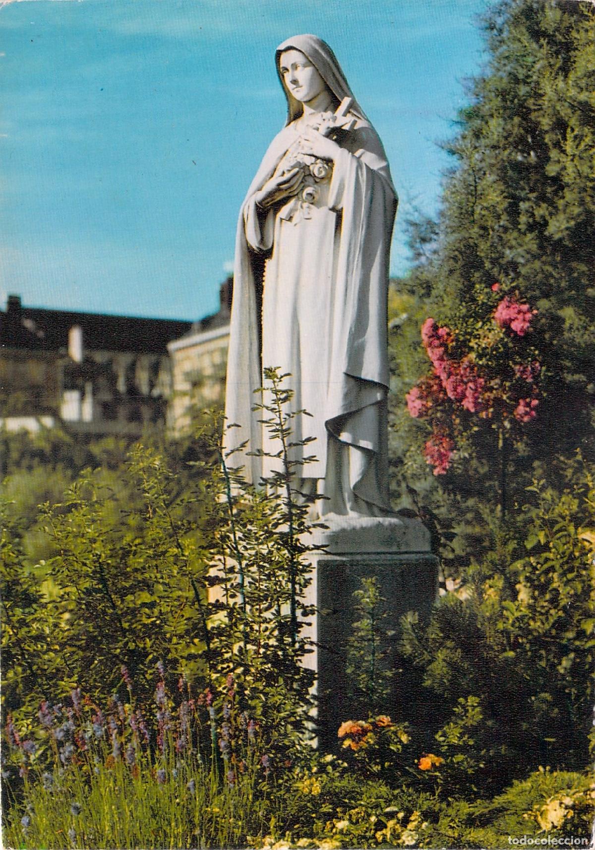 Postales: Postal de la Estatua de Santa Teresa de Jes&uacute;s, Lisieux Calvados