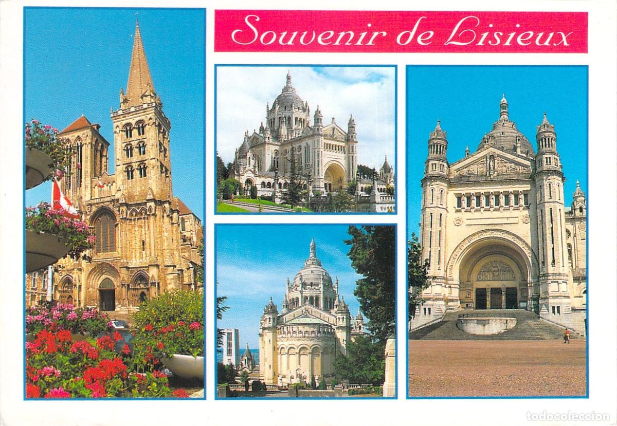 Postales: Postal Multivista Souvenir de Lisieux Bas&iacute;lica y Catedral