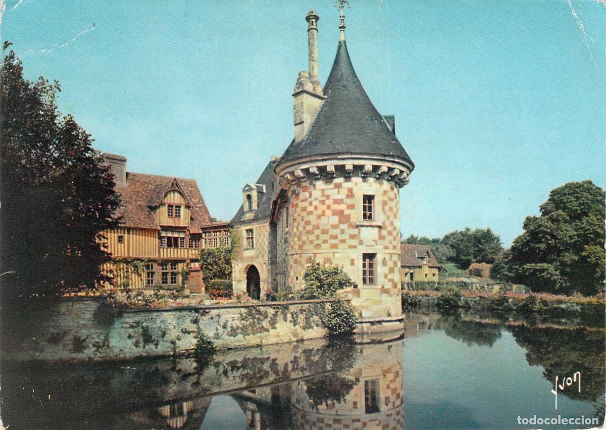 Postales: Postal del Castillo de Saint-Germain-de-Livet, Calvados, Francia