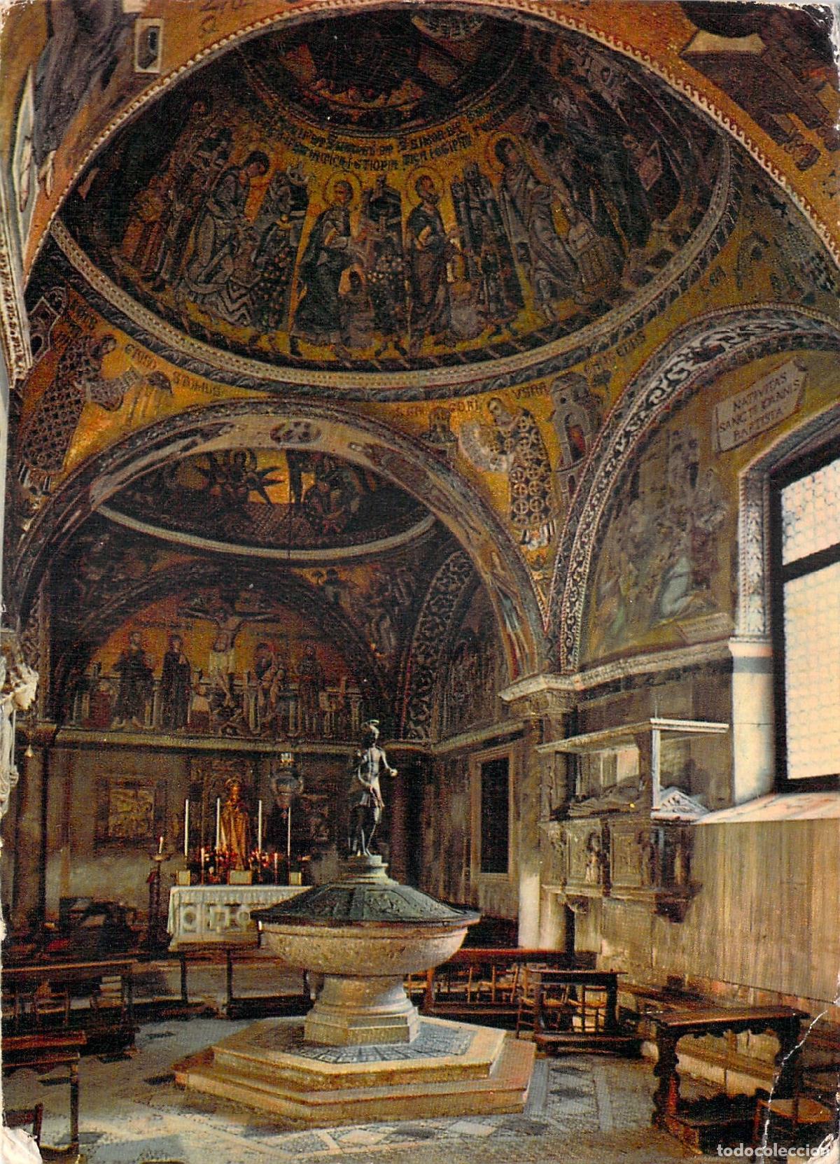 Postales: Postal de la Bas&iacute;lica de San Marcos, El Baptisterio de Venecia