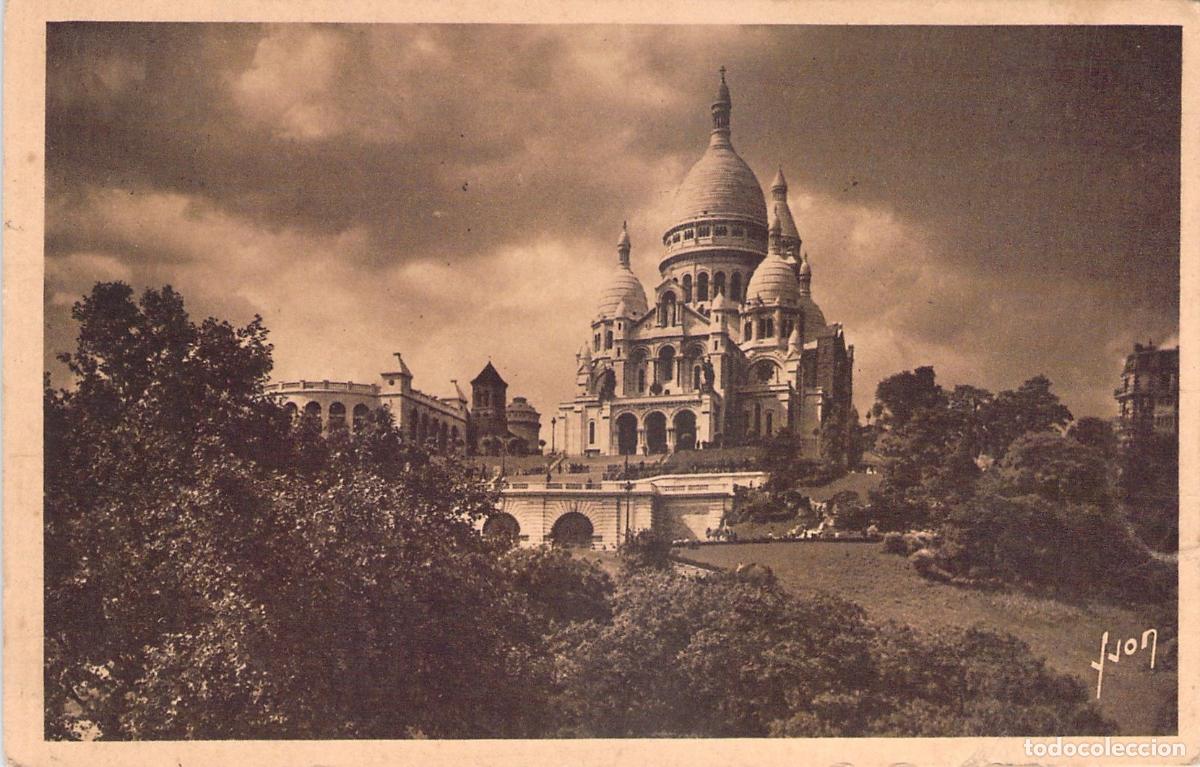 Postales: Postal de la Bas&iacute;lica del Sacr&eacute;-C&oelig;ur de Montmartre en Par&iacute;s