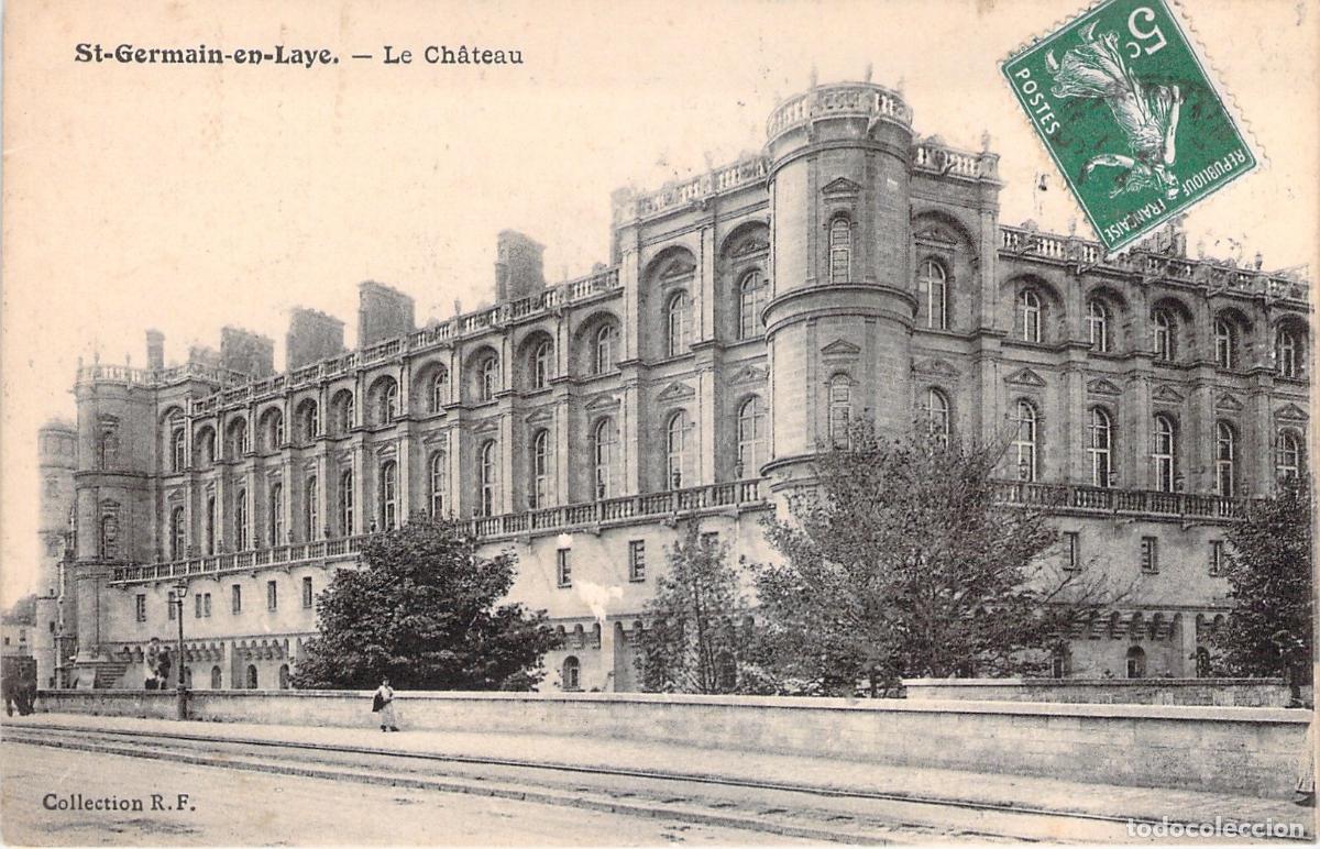 Postales: Postal del Castillo de Saint-Germain-en-Laye, Francia