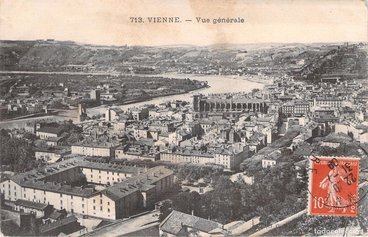 Postales: Postal de la Vista General de Vienne, Francia
