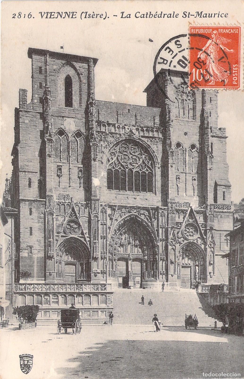 Postales: Tarjeta Postal de la Catedral de San Mauricio en Vienne, Francia