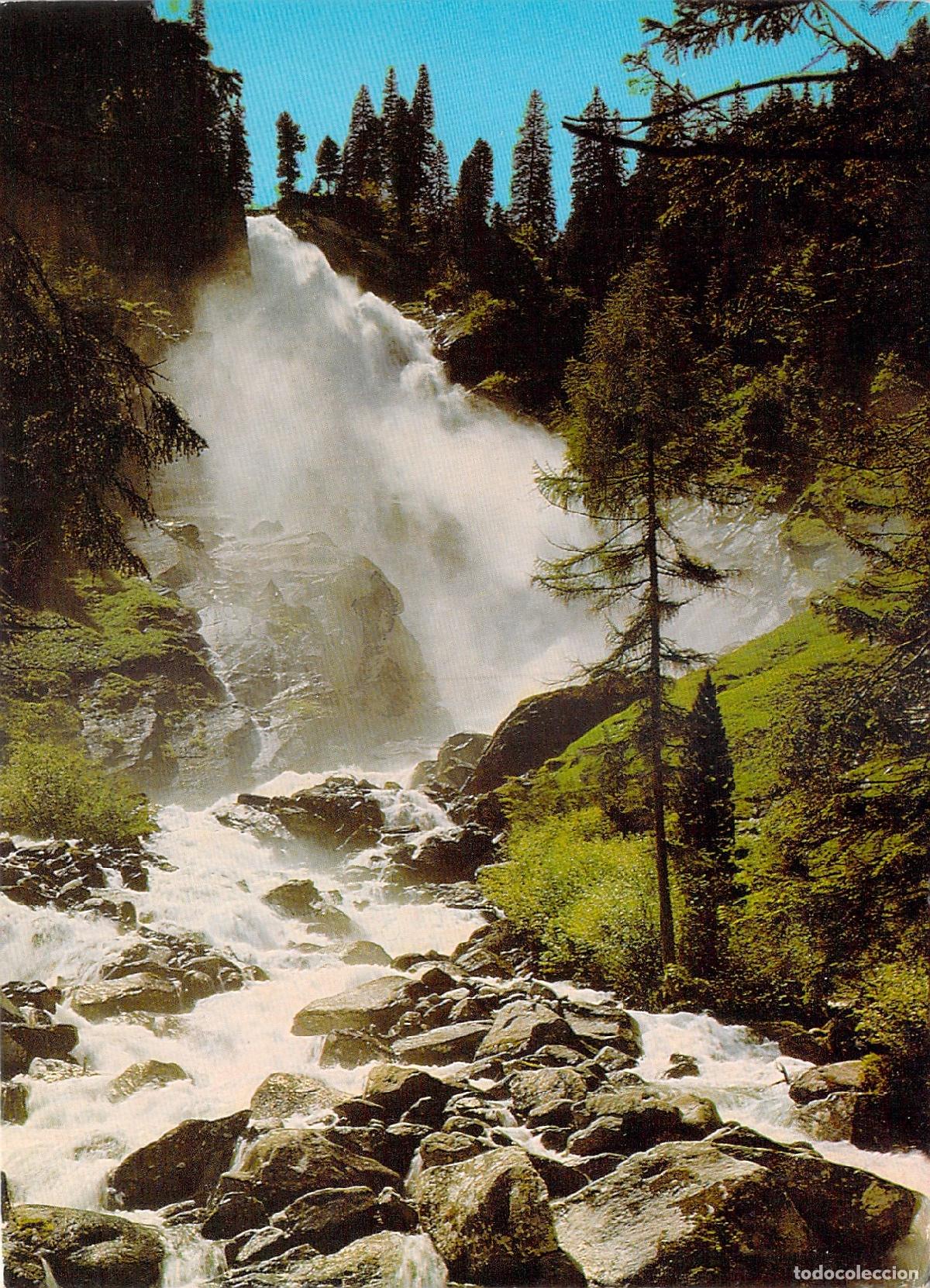Postales: Postal de las Cataratas de Krimml, Austria - Cascada Superior