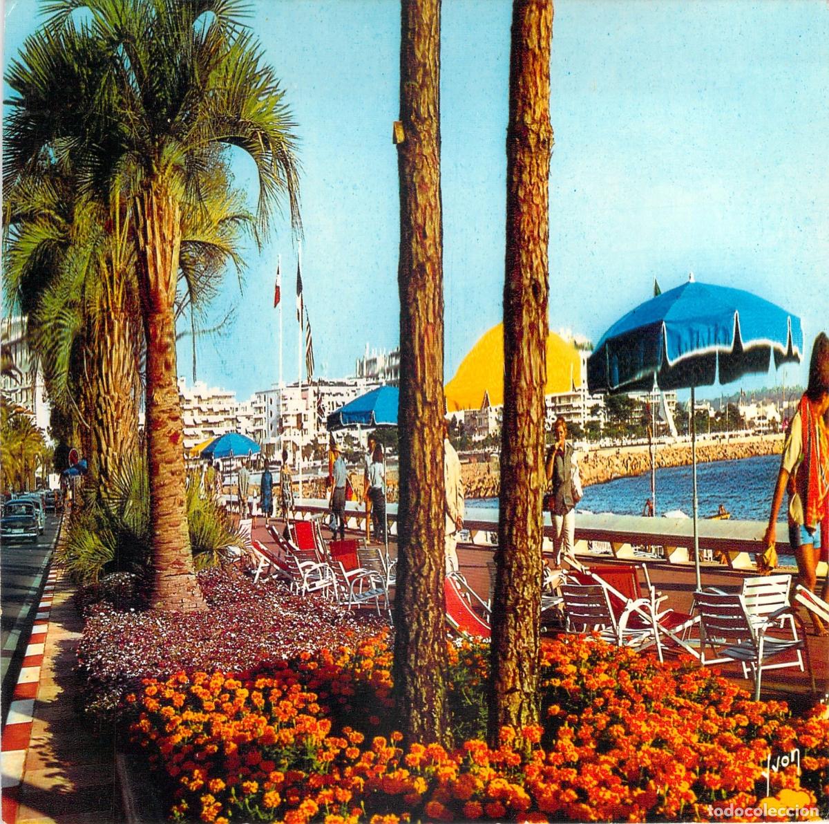 Postales: Postal de Cannes La Croisette Costa Azul de Francia