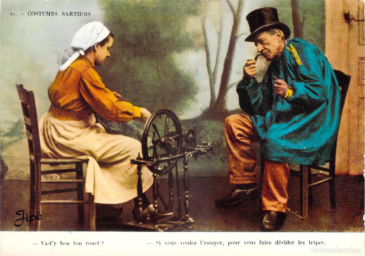 Postales: Postal Costumes Sarthois Trajes Tradicionales de Sarthe