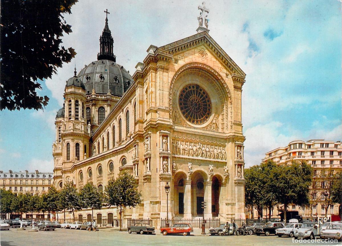 Postales: Postal de la Iglesia de San Agust&iacute;n en Par&iacute;s Francia
