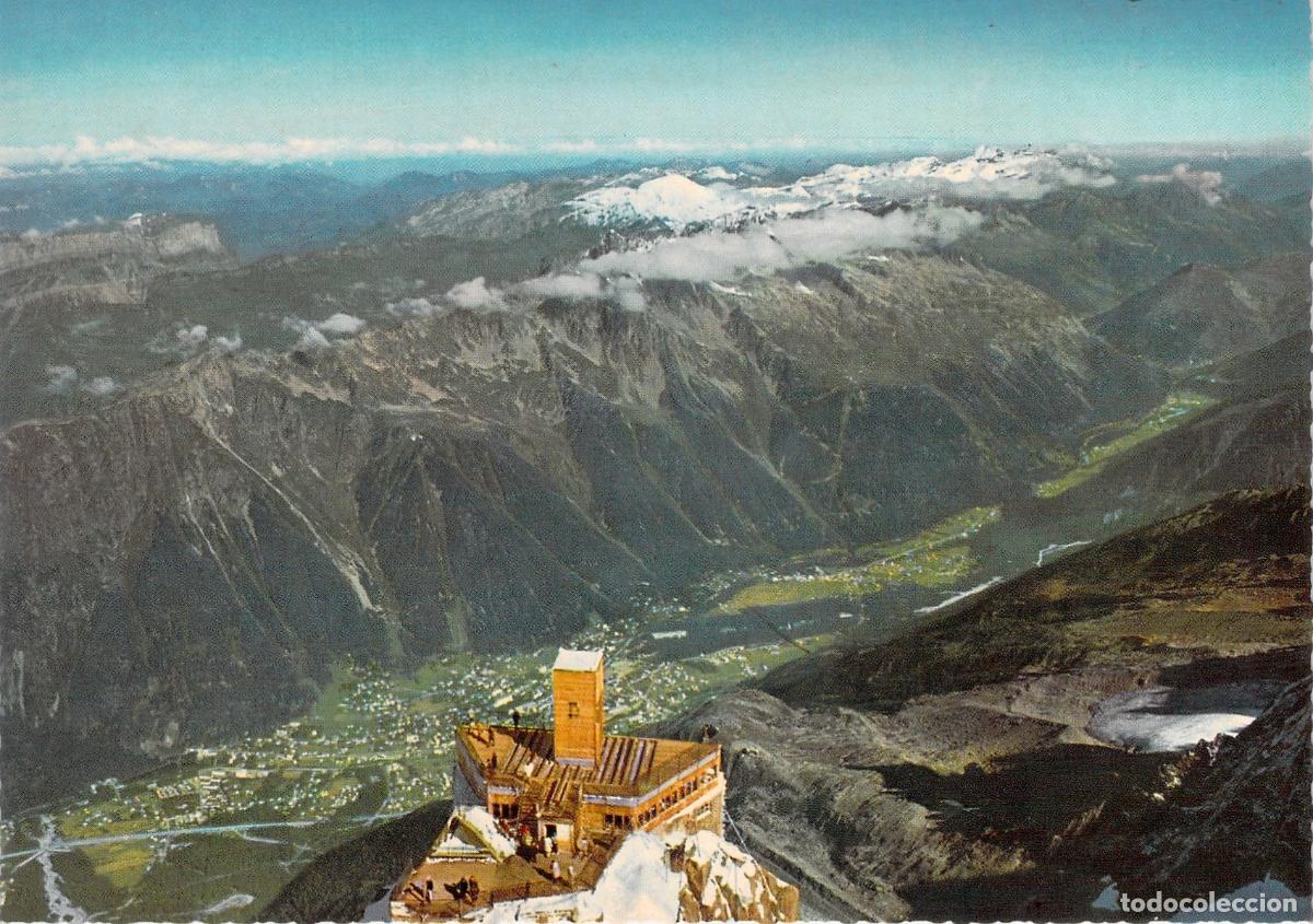 Postales: Postal de Chamonix Mont Blanc y Valle desde la Aiguille du Midi