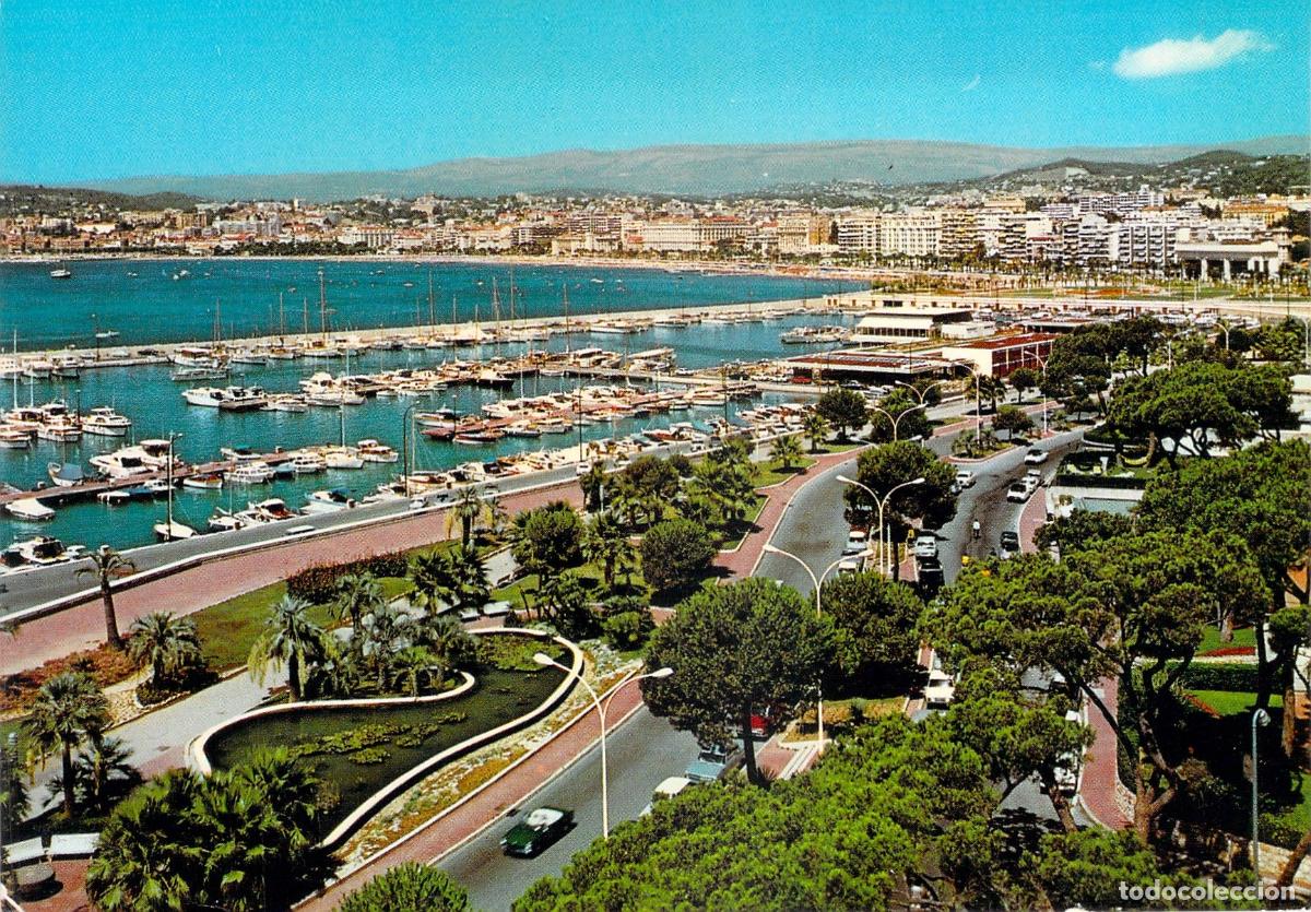 Postales: Postal de Cannes - Vista del Port Pierre Canto y la Costa Azul