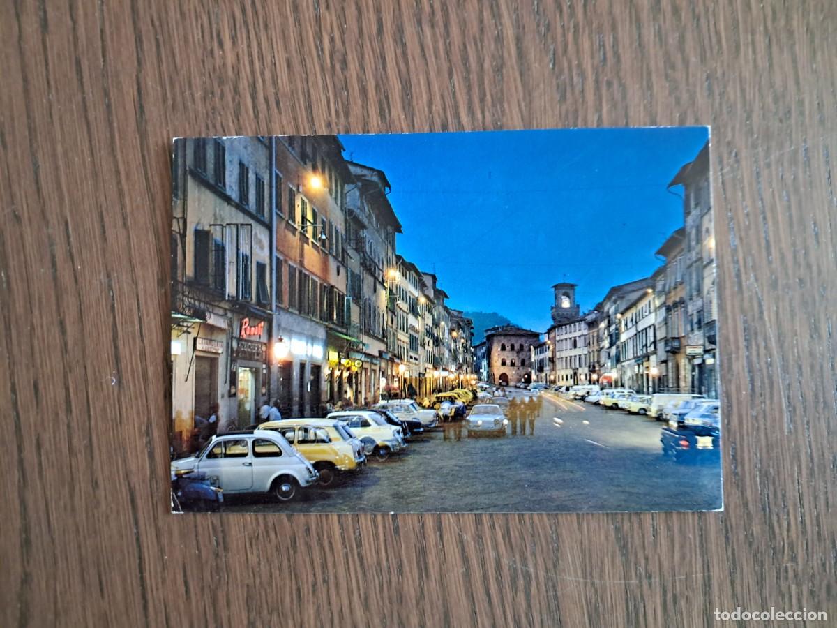 Postales: postal de Italia, vista nocturna Pescia, a&ntilde;os 70.