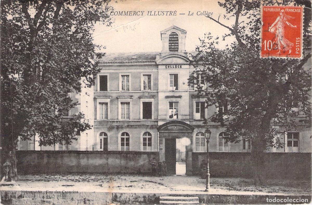 Postales: Postal del Colegio de Commercy, Francia
