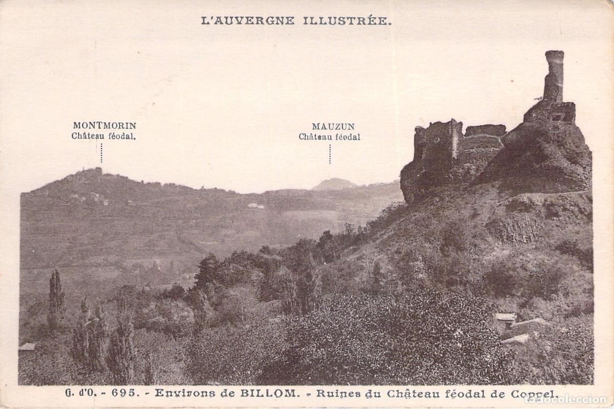 Postales: Postal de las Ruinas del Castillo Feudal de Coppel, Billom