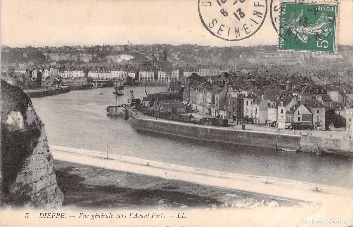 Postales: Postal de la Vista General hacia el Avant-Port de Dieppe
