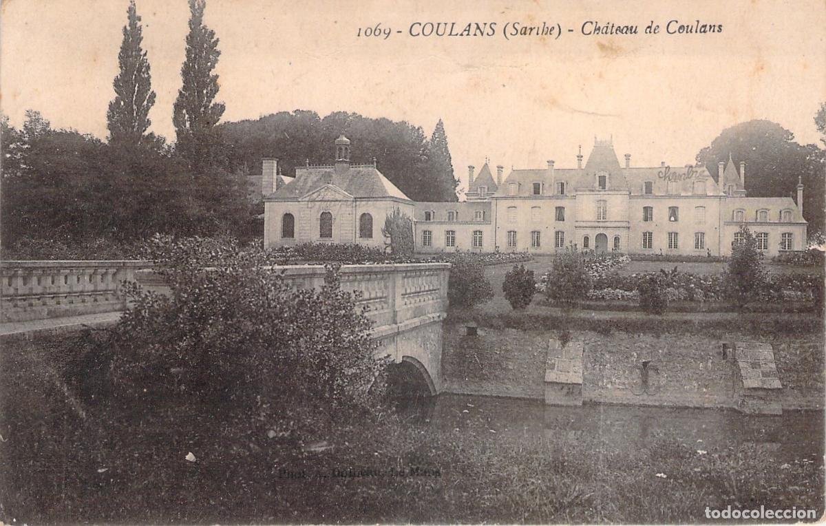 Postales: Postal del Castillo de Coulans en Sarthe Francia