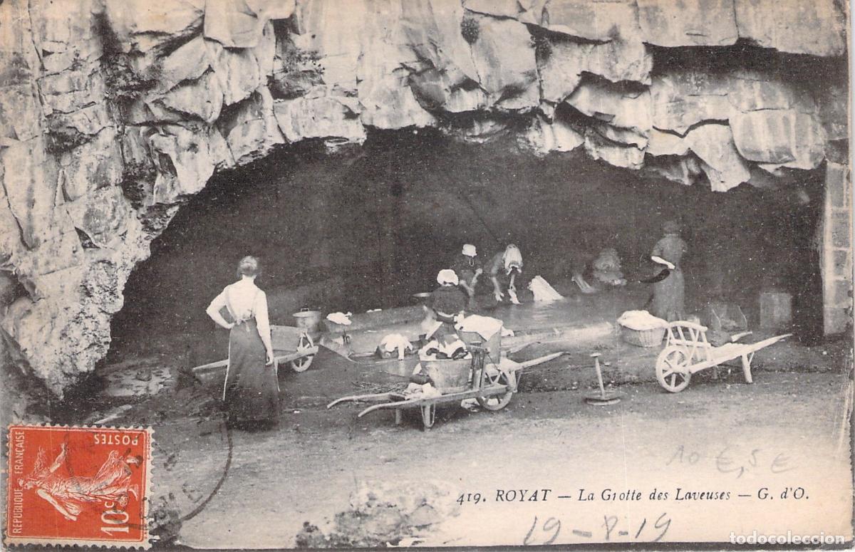Postales: Postal de Royat La Grotte des Laveuses Francia
