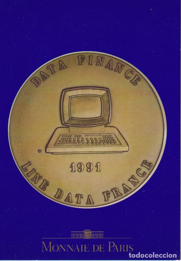 Postales: POSTAL MONNAIE DE PARIS, M&Eacute;DAILLE LINE DATA &ndash; S/C