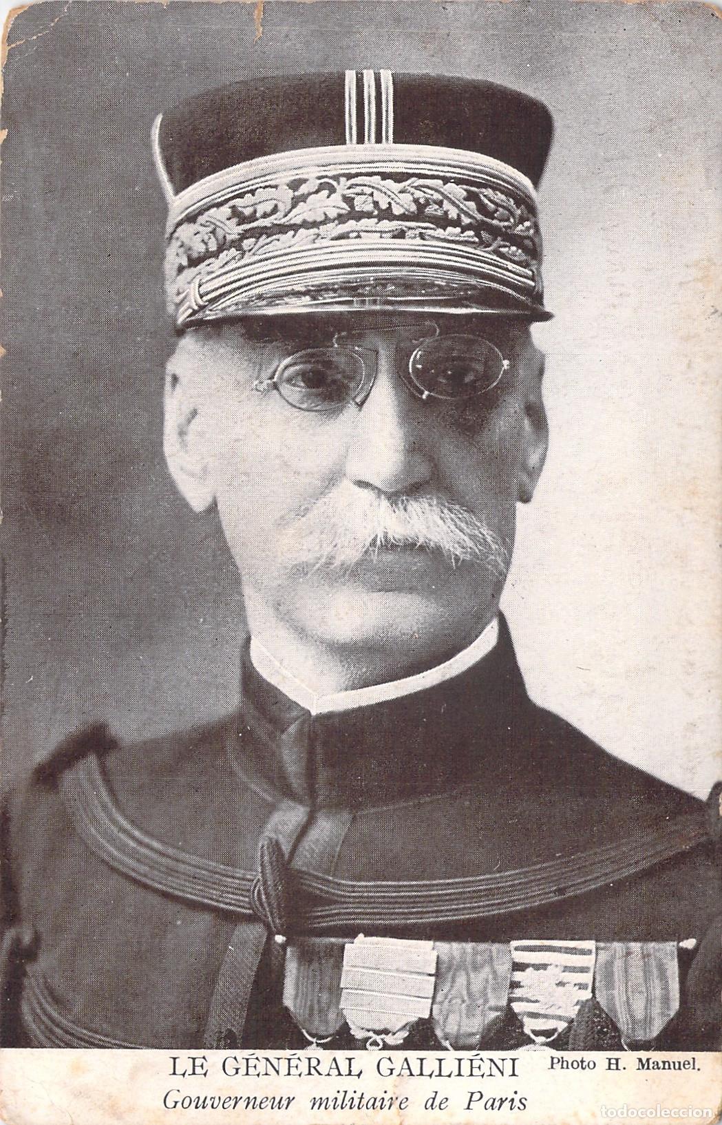 Postais: Postal Francesa del General Gallieni Gobernador Militar de Par&iacute;s