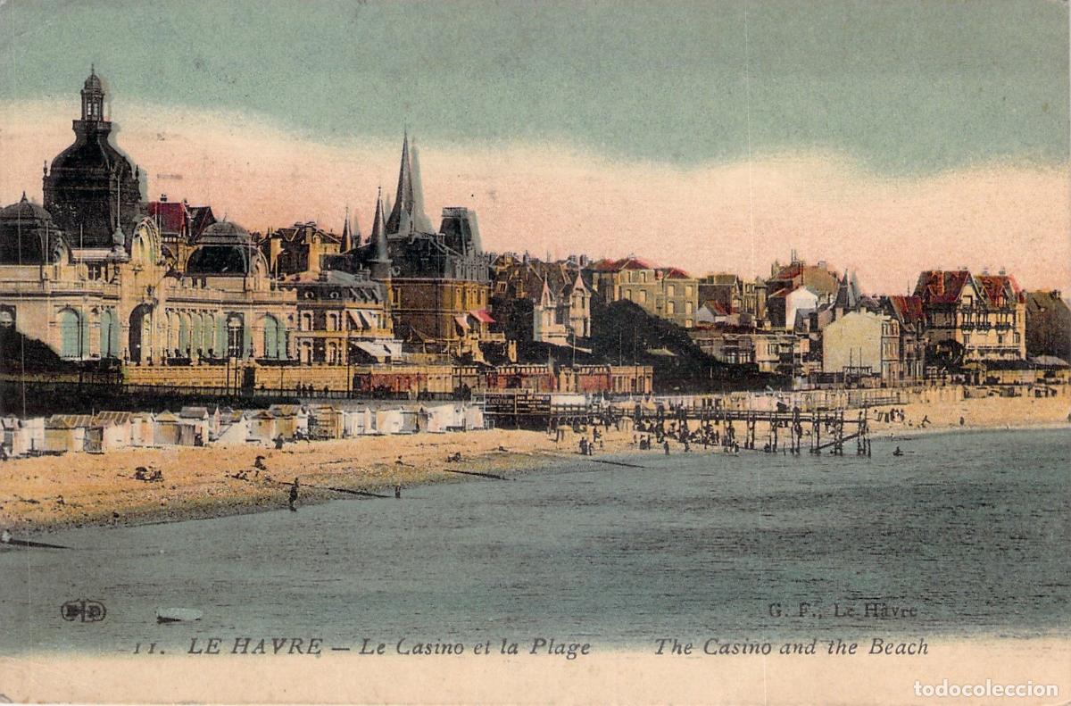 Postcards: Postal de Le Havre con Vista del Casino y la Playa, Francia