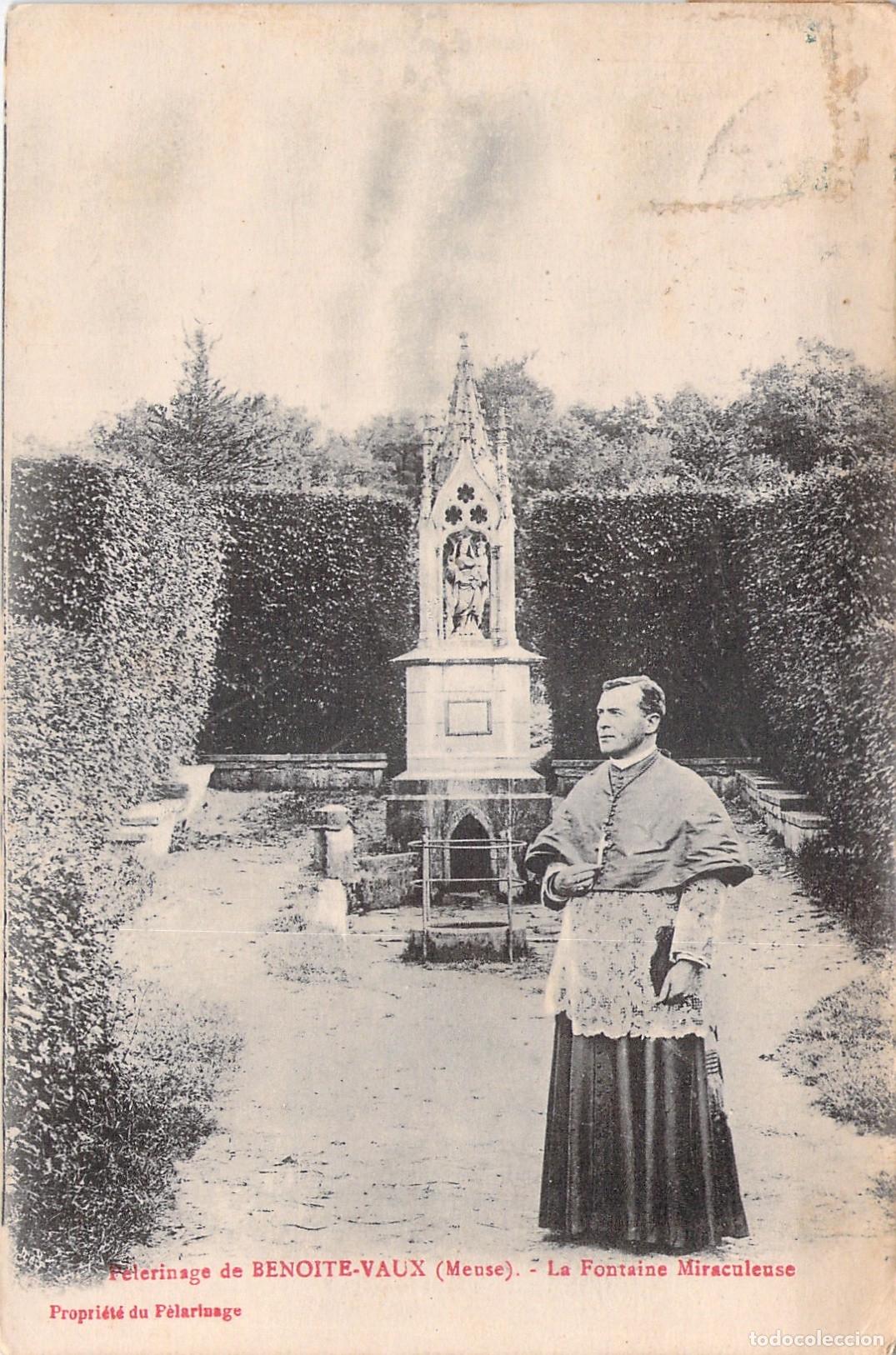 Postkarten: Postal del Peregrinaje de Beno&icirc;te-Vaux, La Fuente Milagrosa, Meuse