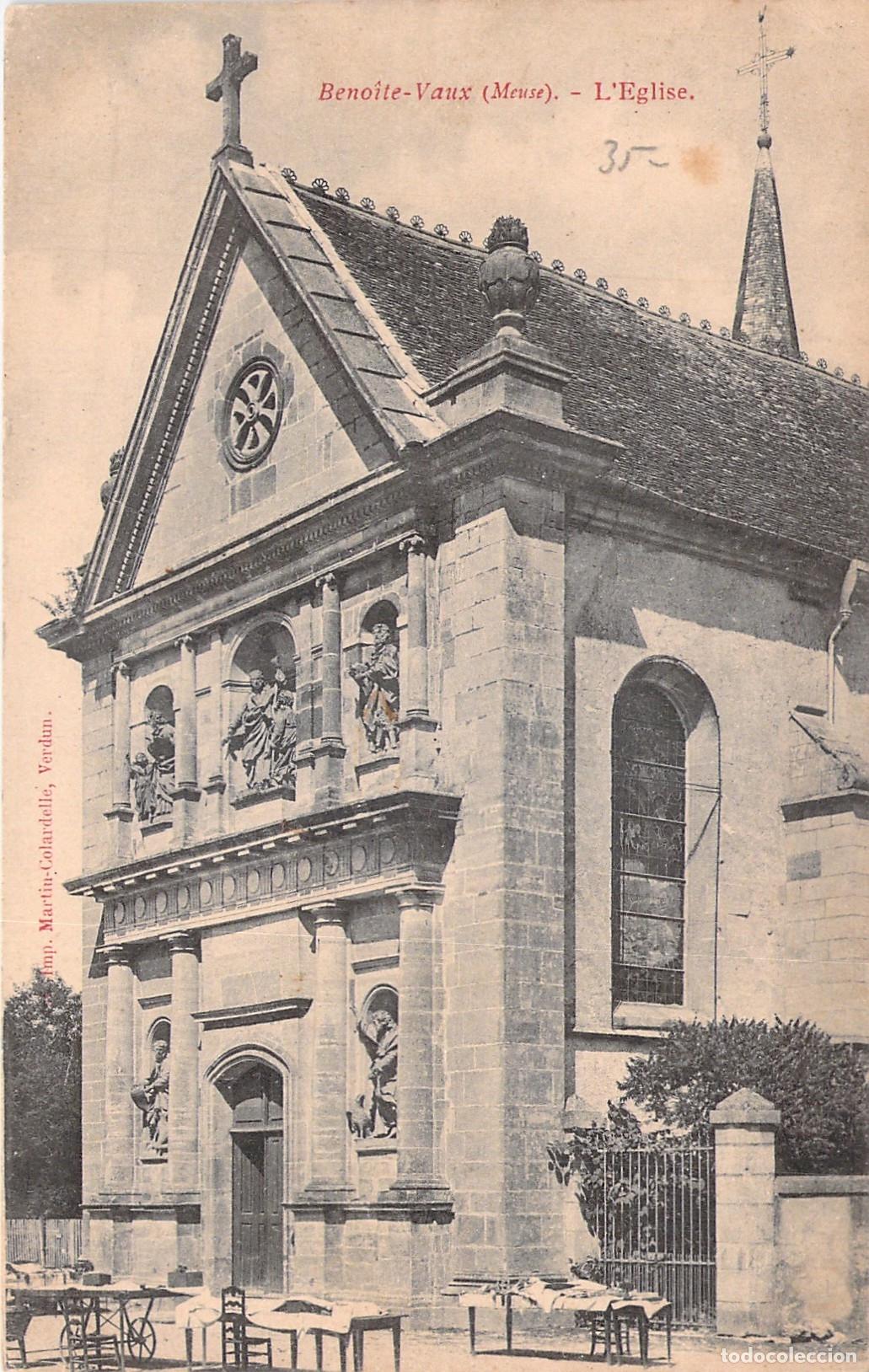 Postcards: Postal de la Iglesia de Beno&icirc;te-Vaux, Meuse, Francia