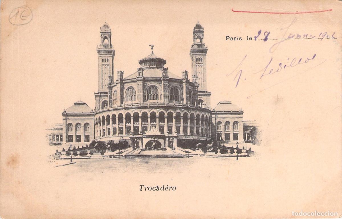 Postcards: Postal del Antiguo Palacio del Trocadero en Par&iacute;s Francia