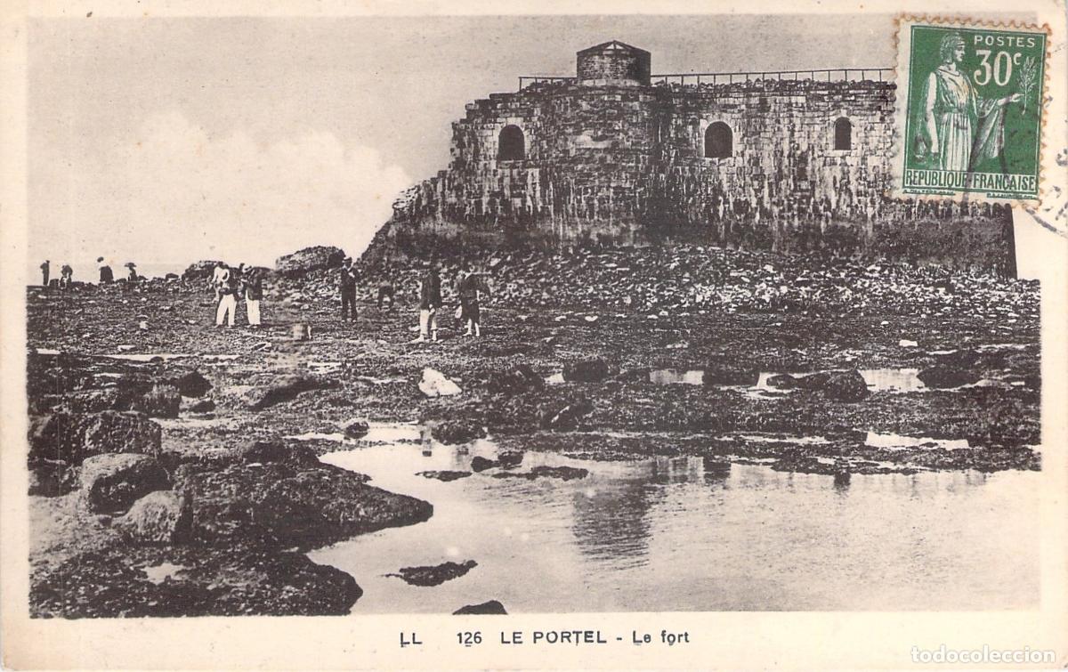 Postales: Postal de Le Portel - Vista del Fuerte y la Costa