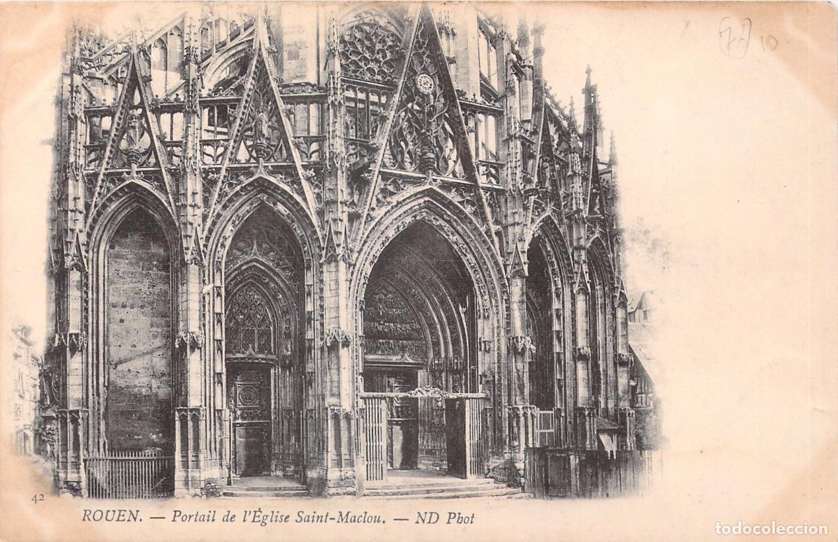 Postales: Postal de la Iglesia Saint-Maclou en Rouen Francia