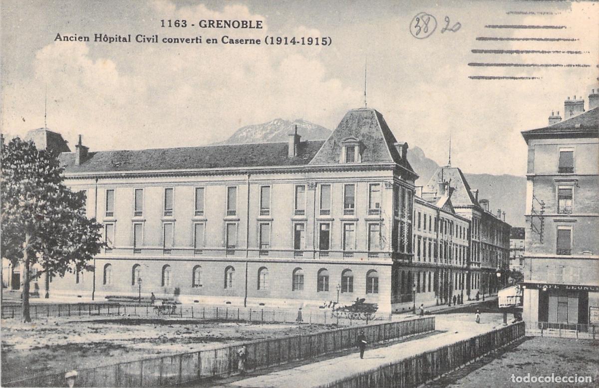 Postales: Postal de Grenoble: Antiguo Hospital Civil convertido en Cuartel