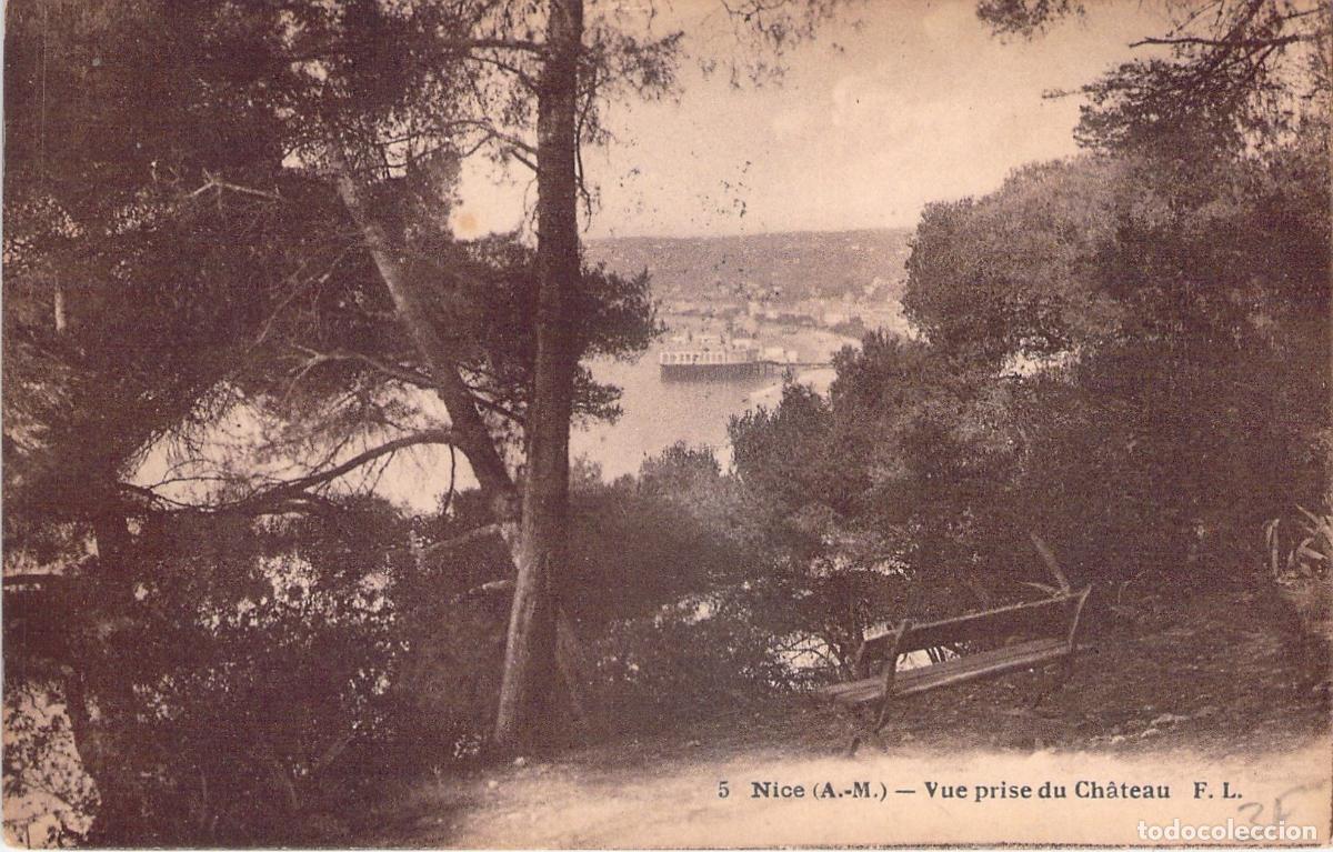 Postales: Postal de Niza, Vista del Castillo y Costa de Francia