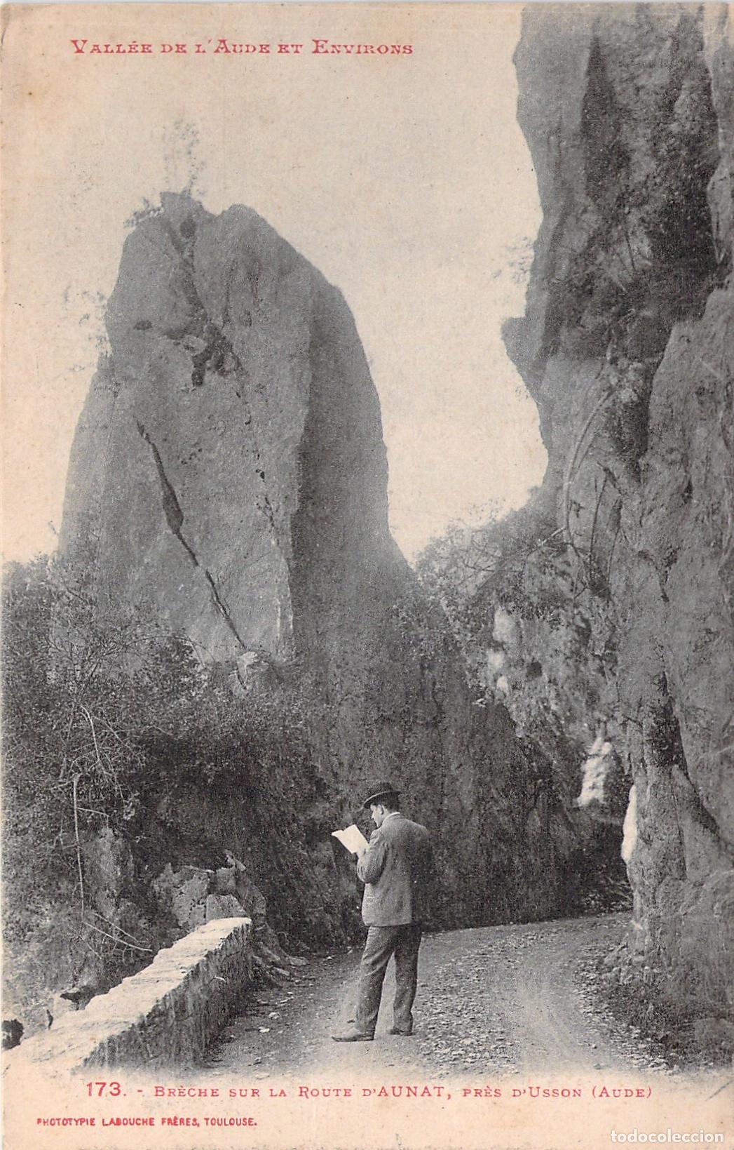 Postales: Postal de la Brecha en la Ruta de Aunat, Aude