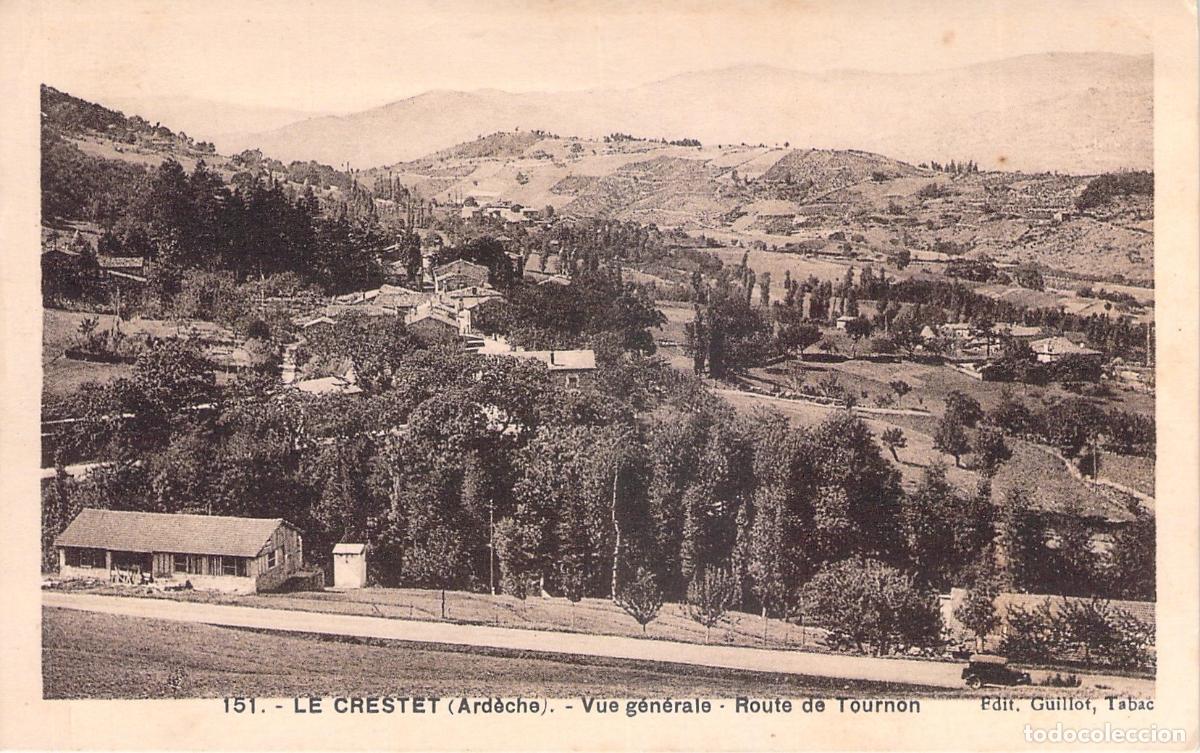 Postales: Postal de Vista General de Le Crestet, Ard&egrave;che, Francia