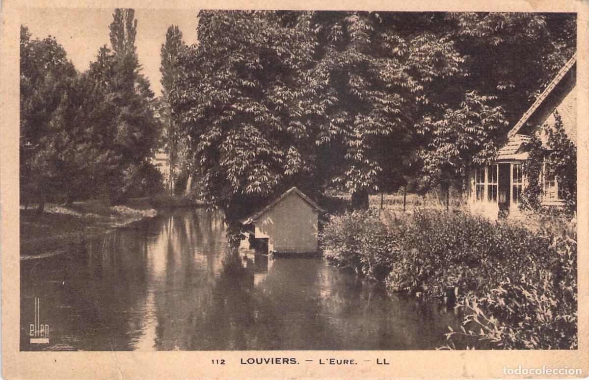 Postales: Postal de Louviers - El R&iacute;o Eure y Paisaje Fluvial en Normand&iacute;a