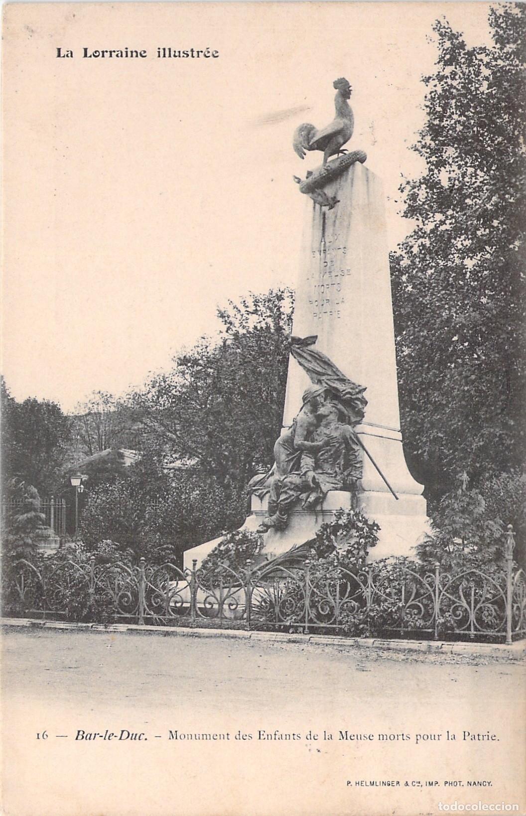 Postales: Postal Monumento de los Hijos del Mosa en Bar-le-Duc