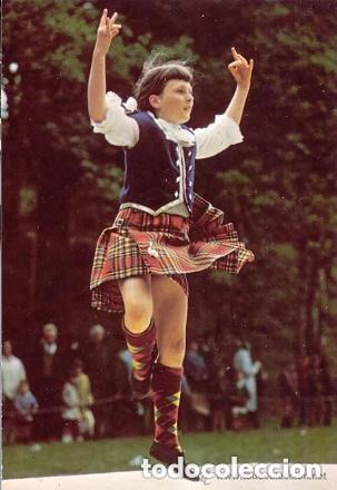 Postales: POSTAL Gran Breta&ntilde;a A young Scottish Dancer Postal no circulada