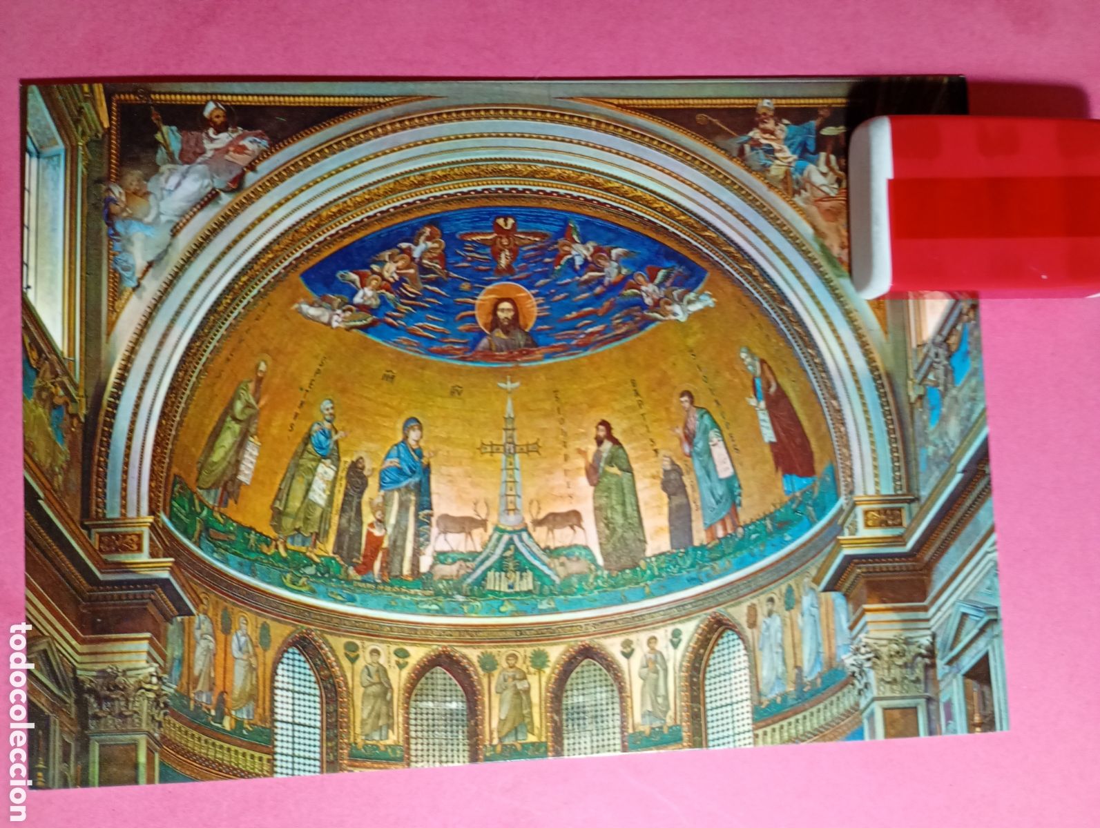 Postkarten: ROMA BASILICA S. GIOVANNI LATERANO MOSAICO DELL&acute;ABSIDE S/C COLOR EKTACHROME ED. RIS. A. R. - R1642