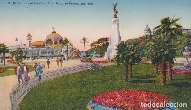 Postales: 16 NICE. LE JARDIN ALBERT 1ER ET LA JET&Eacute;E-PROMENADE. RM. &Eacute;DITION D'ART ROSTAN & MUNIER