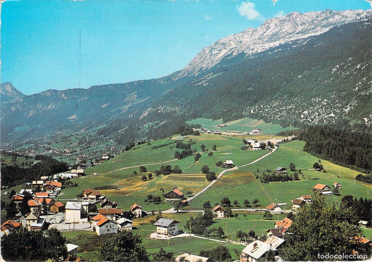 Postales: Postal de Saint-Jean-de-Sixt y el Monte Lachat, Alta Saboya
