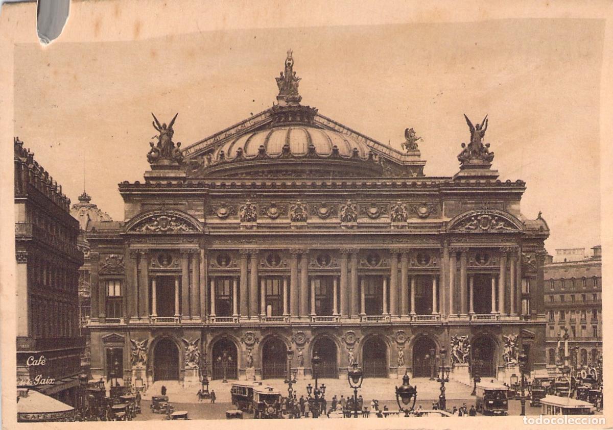 Postales: Postal de la &Oacute;pera de Par&iacute;s Palais Garnier Francia