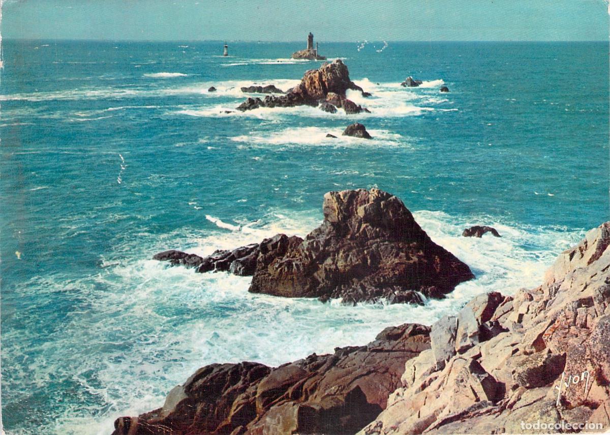 Postales: Postal Pointe du Raz Breta&ntilde;a Faro de la Vieille Francia