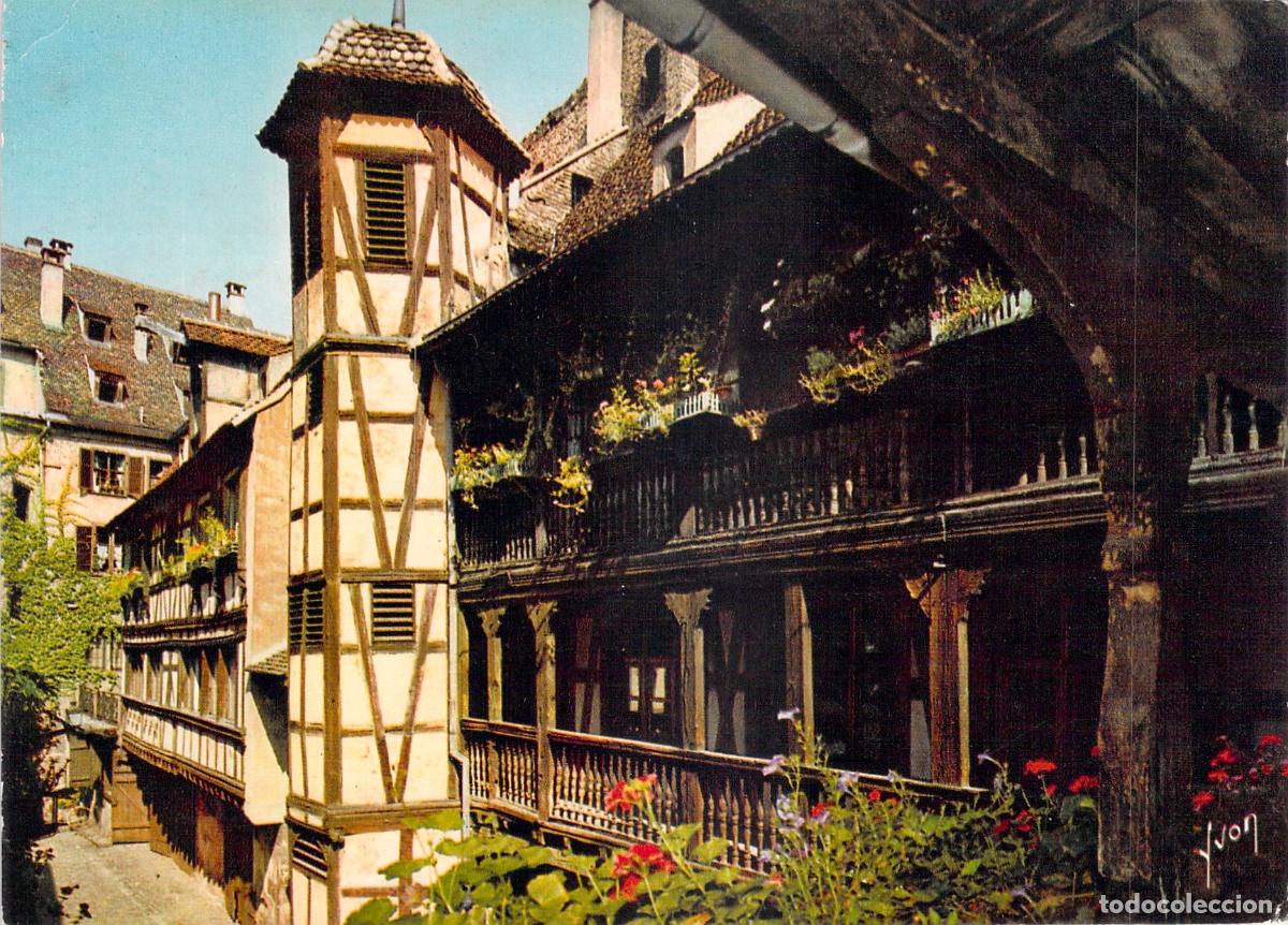 Postales: Postal de Estrasburgo, La Cour du Corbeau, Alsacia