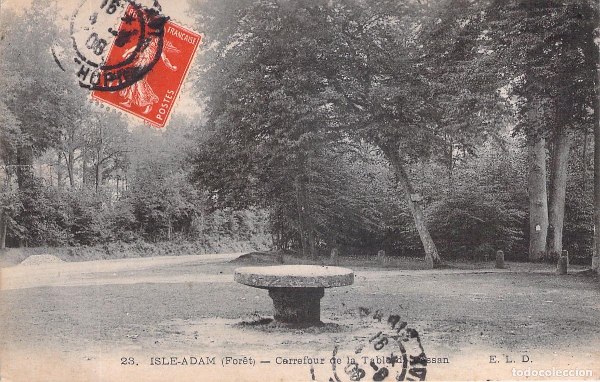 Postales: Postal de la Table de Cassan en el Bosque de Isle-Adam Francia