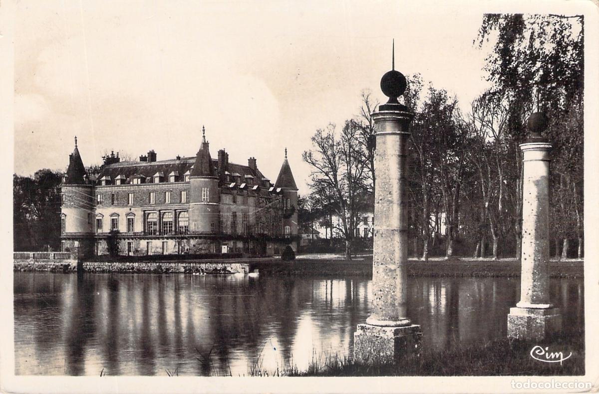 Postales: Postal Castillo de Rambouillet y Parque Vista Sur Francia