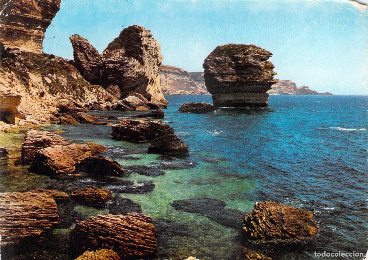 Postales: Postal Bonifacio C&oacute;rcega Acantilados y el Grano de Arena Francia