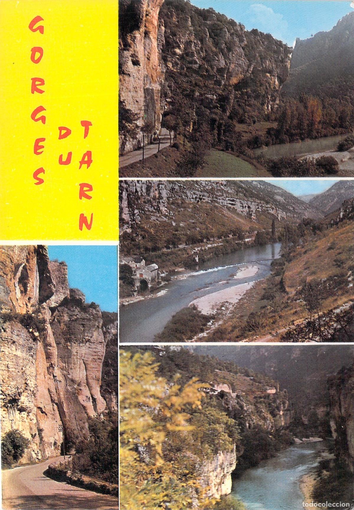 Postales: Postal de las Gorges du Tarn y Ca&ntilde;&oacute;n en Francia