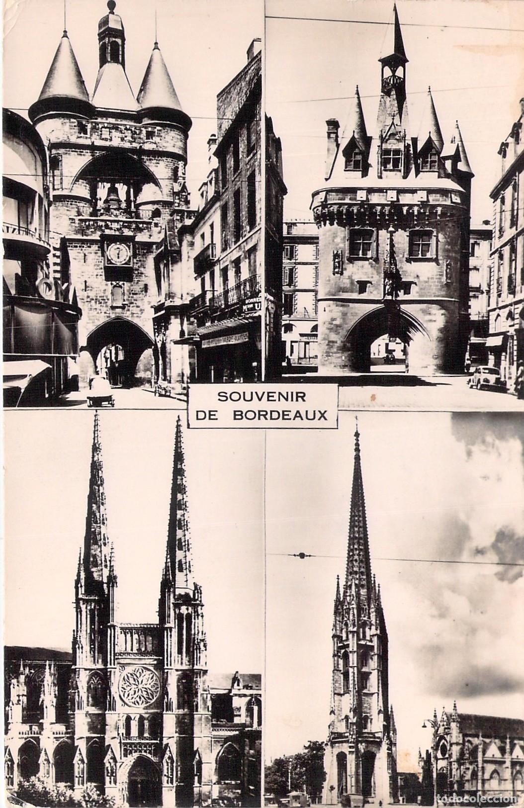 Postales: Postal Multivista Souvenir de Bordeaux Monumentos Hist&oacute;ricos