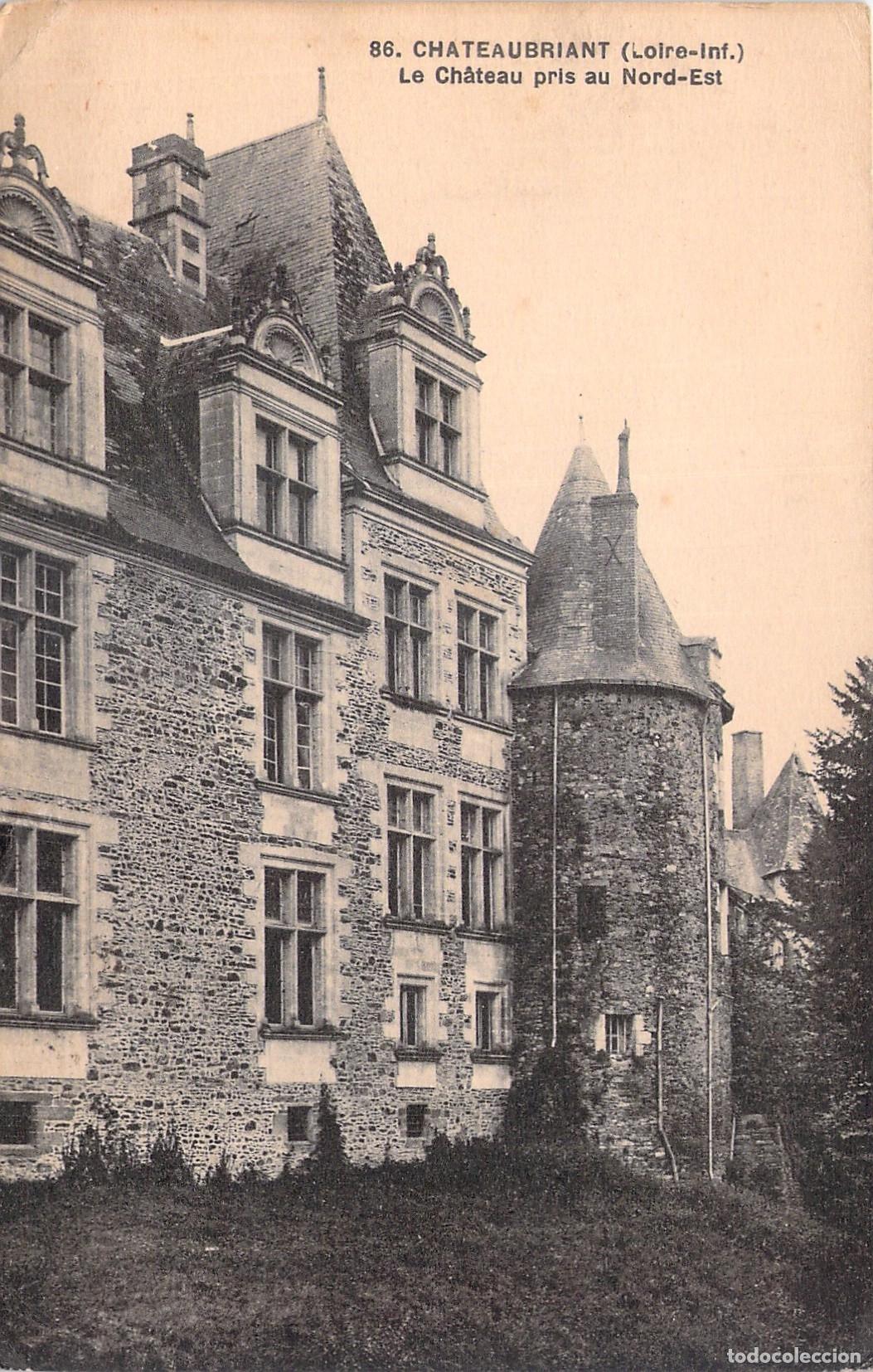 Postales: Postal del Castillo de Ch&acirc;teaubriant, Loire-Inf&eacute;rieure, Francia