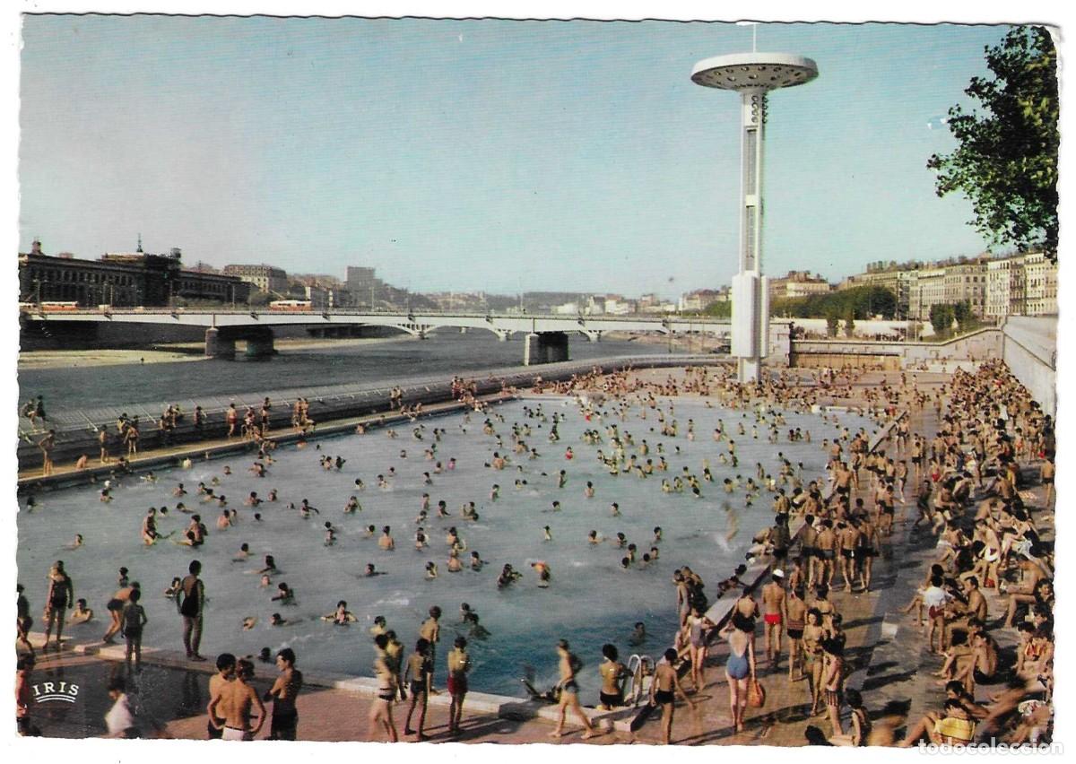 Postkarten: Postal Francia. Lyon. Piscine sur les Quais du Rh&ocirc;ne. ref. 7-fra950