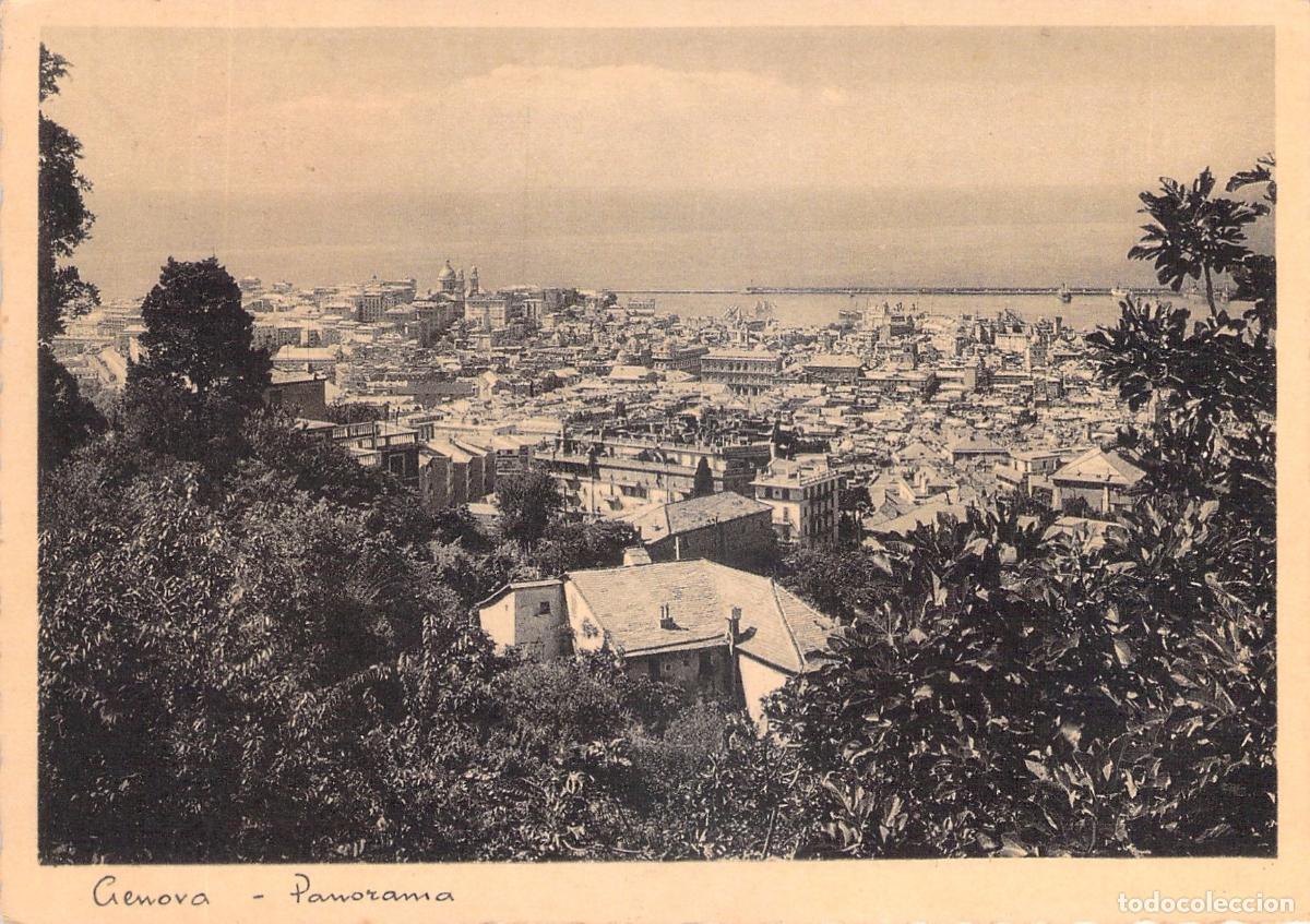 Postales: Postal de la Vista Panor&aacute;mica de G&eacute;nova Italia