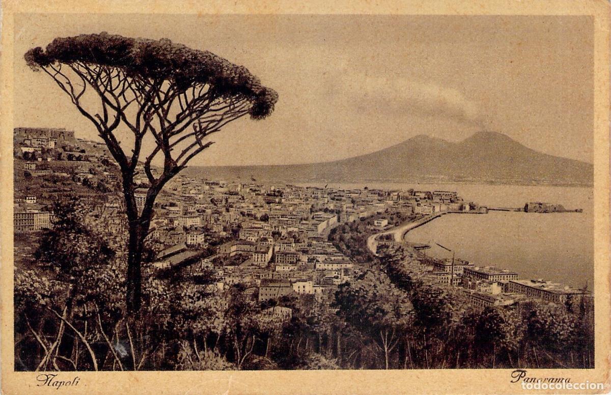 Postales: Postal de N&aacute;poles Panorama del Golfo y el Monte Vesubio Italia